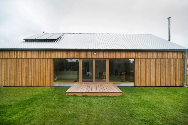 Holzständerbau House / ANNABAU Architektur und Landschaft - Exterior Photography, Detail, Garden, Facade, Door