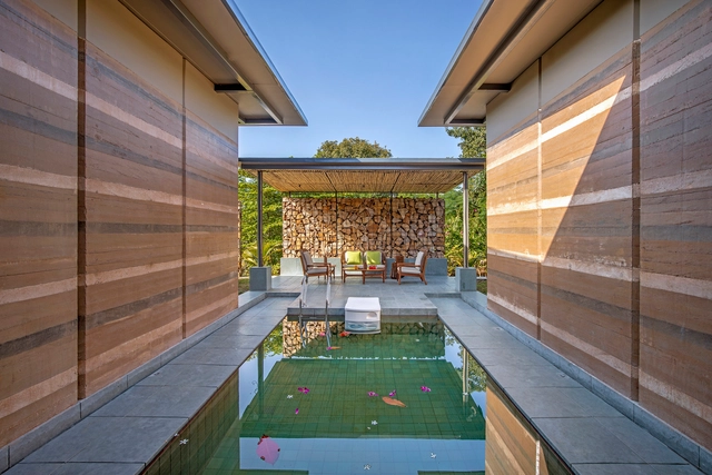 The Earth House / Art and Architecture Associates - Exterior Photography, Houses, Garden, Facade, Lighting