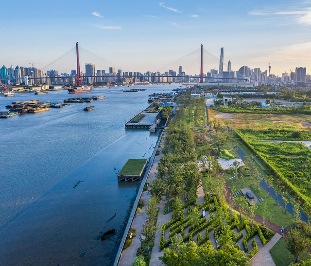 杨浦滨江公共空间（上海第十二棉纺织厂段） / 大观景观 - 建筑图, 公园, 城市, 海岸