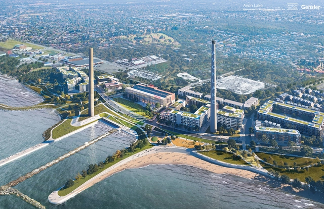 Gensler presenta un plan de remodelación masivo de la histórica central eléctrica de Avon Lake en Cleveland - Imagen Principal