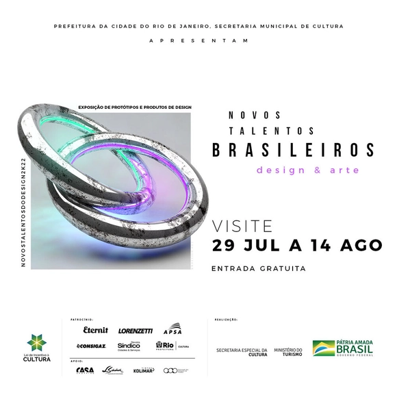 7ª Ed. Exposição Novos Talentos Brasileiros – Design e Arte 2022 - Imagem de Destaque