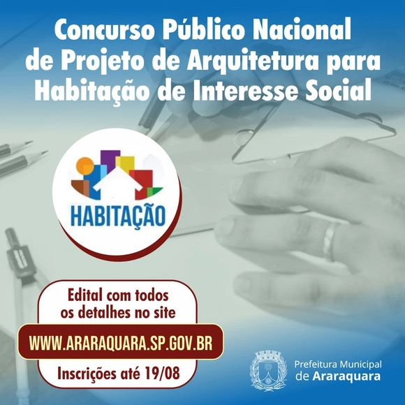 Inscrições abertas para concurso de projeto para H.I.S. em Araraquara - Imagem de Destaque