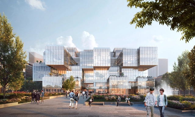 SOM inaugura sede do campus da Alibaba em Xangai - Imagem de Destaque