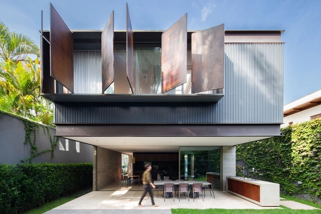Bento 住宅/ FCstudio - 建筑图, 独立住宅, 庭院, 表皮, 板凳, 桌子, 椅子