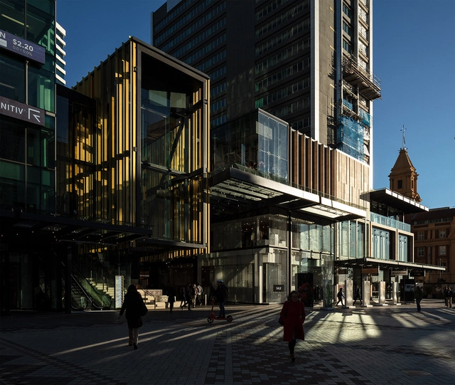 Commercial Bay Retail Precinct / Warren & Mahoney + NH Architecture - Exterior Photography, Retail , Facade, Cityscape