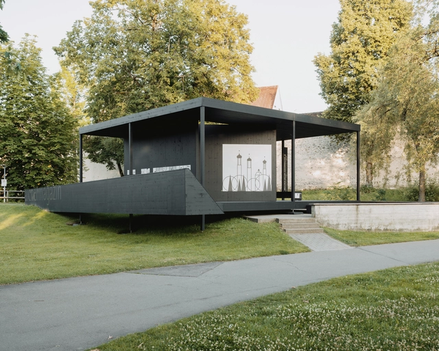 Pavilhão Isny ​​da Aichermagazin / Atelier Sunder-Plassmann + Schnell&co architekulabor - Fotografia de Exterior, Em Detalhe, Jardim, Fachada