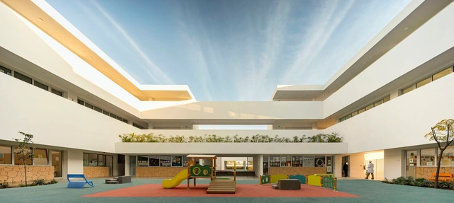 Escola Jacques Chirac / Saad El Kabbaj + Driss Kettani + Mohamed Amine Siana - Fotografia de Exterior, Escolas