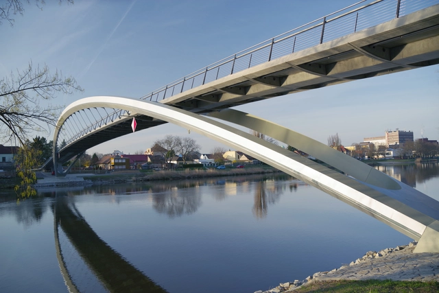Nymburk Pedestrian Bridge / Strasky, Husty a partneri (SHP) - Exterior Photography, Bridges 
