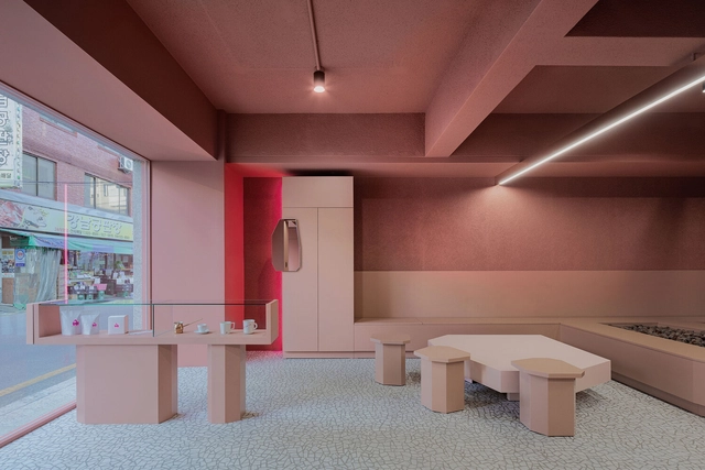 Pink Gorilla Coffee / Plainoddity - Interior Photography, Coffee Shop, Table