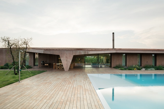 Casa con piscina / MIDE architetti  - Fotografía exterior, Casas, Terraza, Fachada
