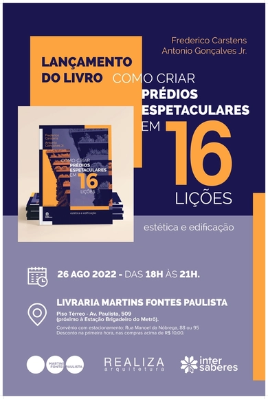 Lançamento  do livro "Como criar prédios espetaculares em 16 lições" - Imagem de Destaque