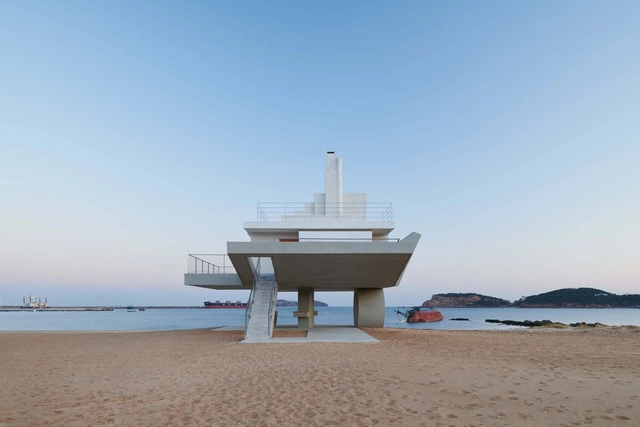 Seaside Floating Pavilion / TAO (Trace Architecture Office) - Exterior Photography, Coffee Shop, Coast