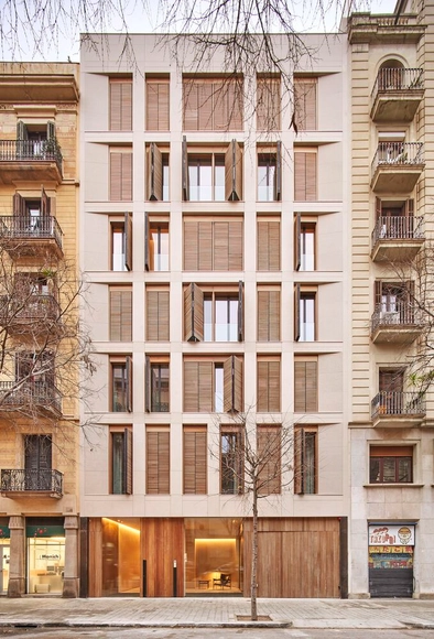 Edifício Residencial em Ausias March / GCA Architects - Fotografia de Interiores, Residencial, Porta, Fachada, Balcão