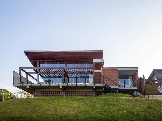 Residencia Asa de Borboleta / VOO® - Fotografía exterior, Casas, Fachada