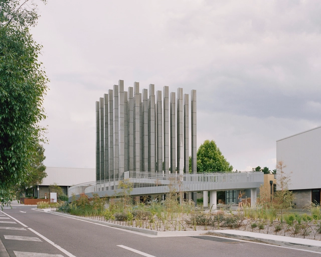 Pabellón Less / Pezo von Ellrichshausen - Fotografía exterior, Pabellón, Fachada