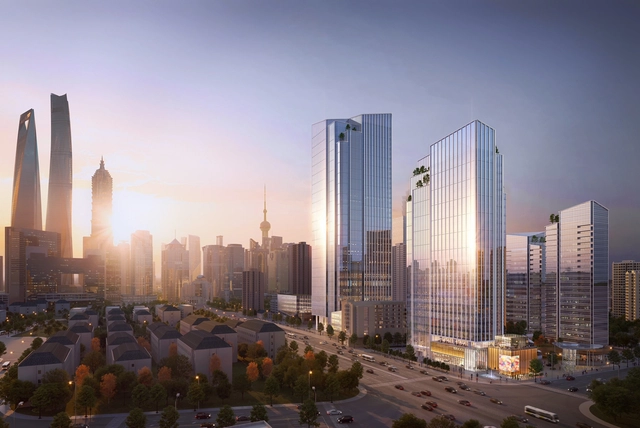 Goettsch Partners 赢上海新综合体设计竞赛，预计今年年底施工 - 主图
