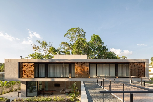 Casa EAB / Vipe Arquitetura - Fotografia de Exterior, Casas, Jardim, Fachada, Porta, Escada