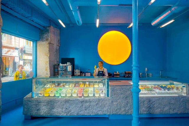 Heladería Brando / SOLAR - Fotografía interior, Interiores Comerciales, Fachada