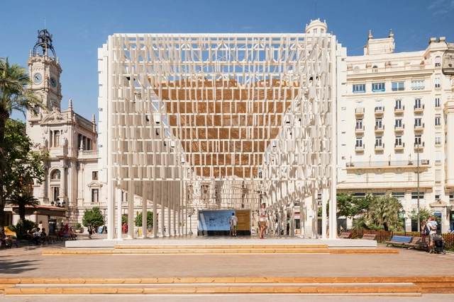 Ágora Valencia Pavilion / Miguel Arraiz + Arqueha - Exterior Photography, Pavilion, Facade, Arch
