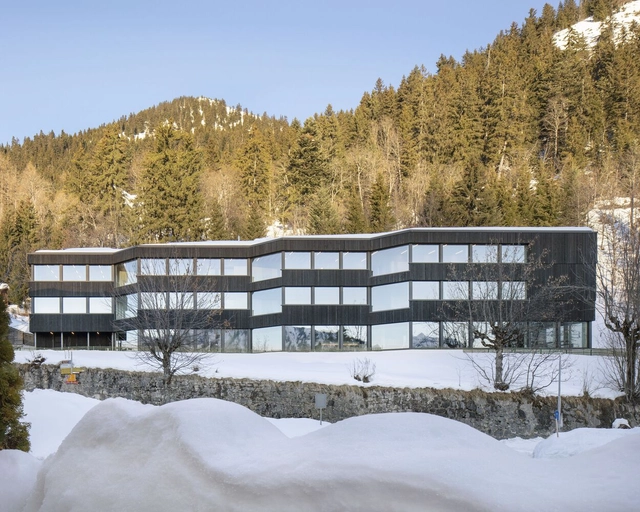 阿尔卑斯山教育中心 / Meier+ Associés Architectes - 建筑图, 高等教育设施, 表皮, 森林