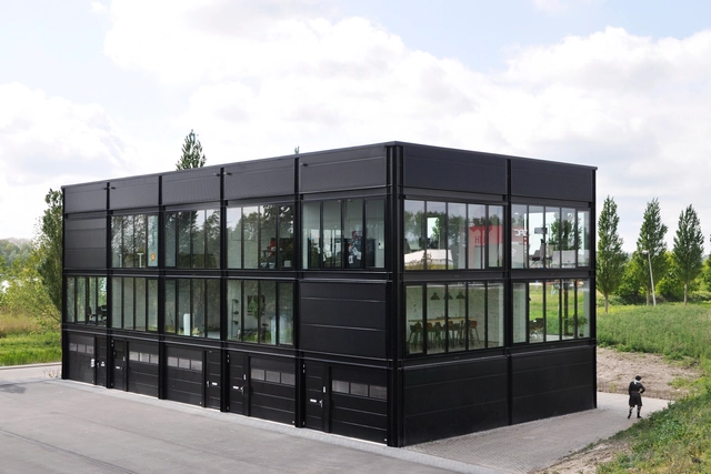 开敞式单元公寓 / HOH Architecten - 建筑图, 办公设施, 花园, 表皮