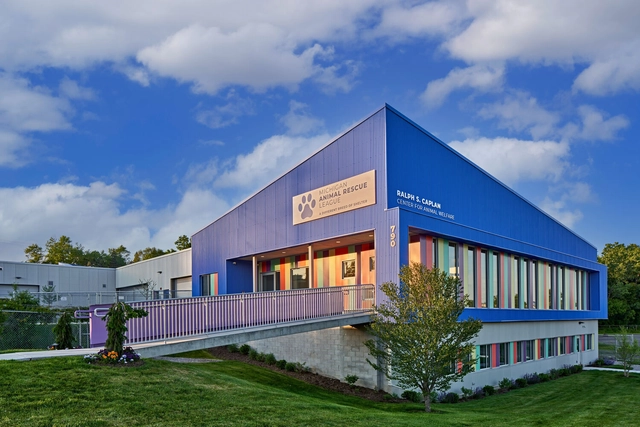 Michigan Animal Rescue League / PLY+ - Exterior Photography, Detail, Facade, Door