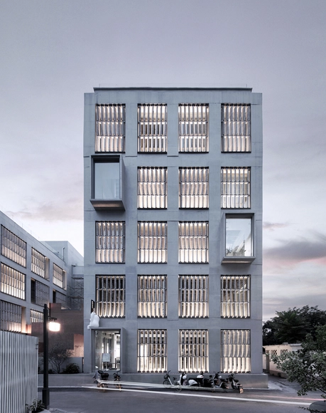 熙南里大师工作室（南京日报社地块改造） / 张雷联合建筑事务所 - 建筑图, 更新项目, 表皮, 门, 城市
