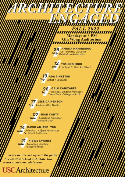 ARCHITECTURE ENGAGED Fall Lecture Series - Featured Image