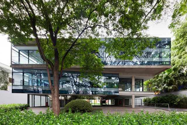 Edifício Rebouças 3535 / aflalo/gasperini arquitetos - Fotografia de Exterior, Edifícios De Escritórios, Jardim, Fachada