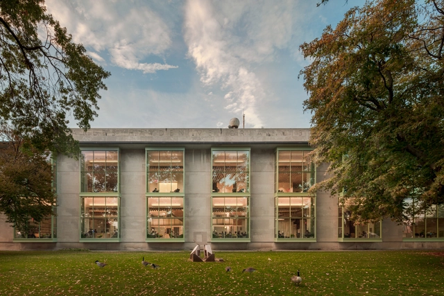 Hayden Library / Kennedy & Violich Architecture - Exterior Photography, Refurbishment, Garden, Facade, Arch, Column