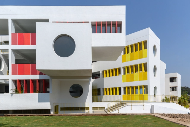 Sanskruti 幼儿园 / Shreyas Patil Architects - 建筑图, 小学及初中, 表皮, 拱