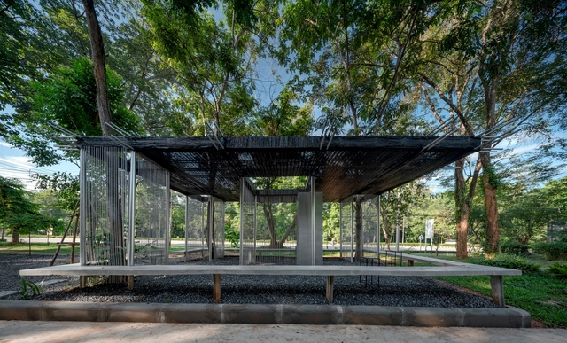 网格亭 / SIM Studio - 建筑图, 展馆