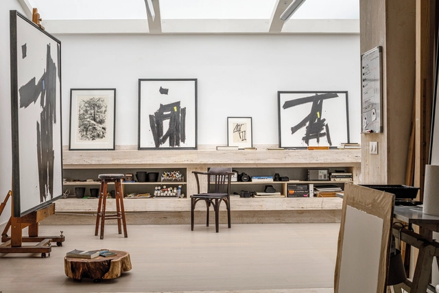 Rabi’ Artist Studio / Studio BO - Interior Photography, Offices Interiors, Kitchen, Table