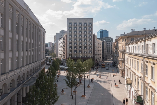 步行友好的五角广场 / WXCA - 建筑图, 景观建筑, 表皮, 城市