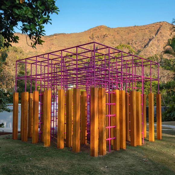Labyrinth Playground / Vazio S/A - Exterior Photography, Installations & Structures, Garden, Facade, Column