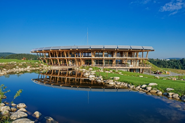 Panorama Golf Resort / Hut Architektury Martin Rajnis - Exterior Photography, Barn, Garden, Coast