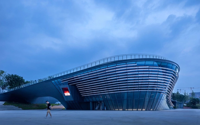 成都天府路演艺术中心 / 天仝建筑  - 建筑图, 展览中心, 表皮, 拱