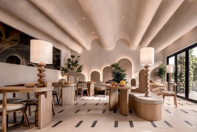 Myfresh Café / LOOP Design Studio - Interior Photography, Restaurant & Bar Interiors, Table, Chair