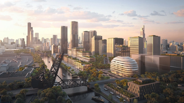 OMA y Jacobs revelan el diseño para la sede del Discovery Partners Institute en Chicago - Imagen Principal
