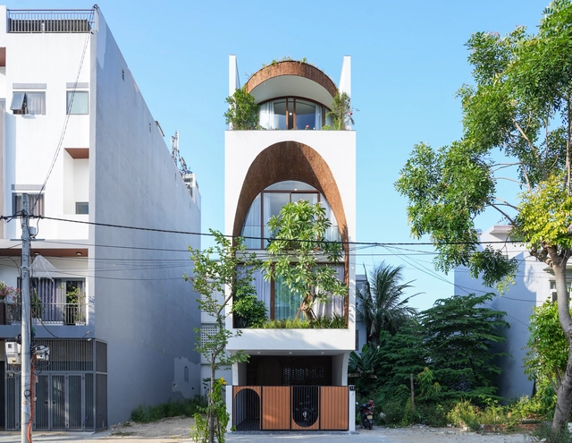 Casa VUx / 85 Design - Fotografia de Exterior, Casas, Fachada, Arco, Arcada, Porta