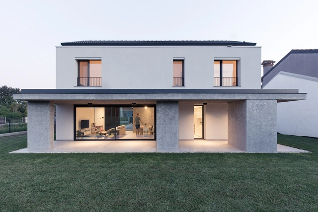 House AD / Didonè Comacchio Architects - Exterior Photography, Houses, Garden, Door, Facade