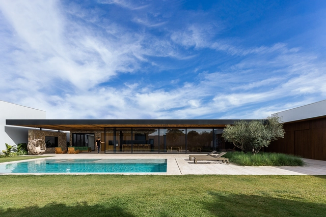 Casa LFF / Aguirre Arquitetura - Fotografia de Exterior, Casas, Jardim, Fachada