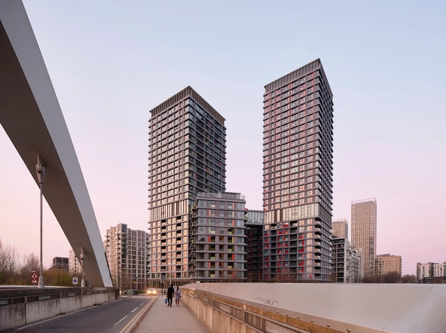 波特兰广场东区 / Hawkins\Brown - 建筑图, 公寓, 表皮, 城市