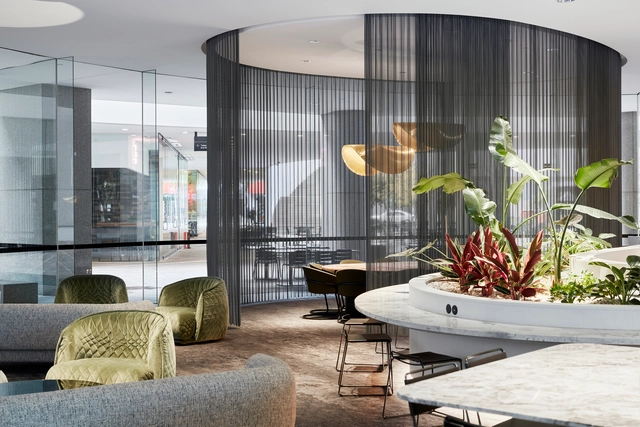 QV1 Lobby / Plus Architecture - Interior Photography, Offices Interiors, Facade, Table, Chair