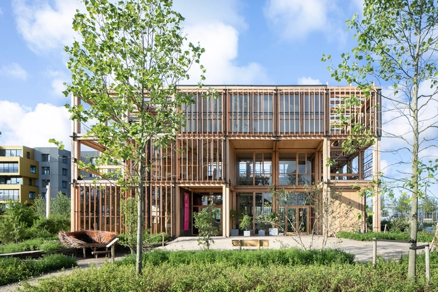 El Pabellón Natural / DP6 architectuurstudio - Fotografía exterior, En Detalle, Jardín, Fachada