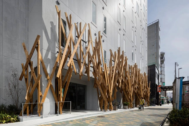 ONE@东京酒店 / 隈研吾建筑都市设计事务所 - 建筑图, 酒店, 表皮