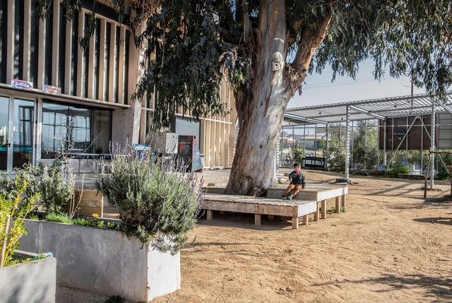 Centro de Creación Cecrea de La Ligua / L2 Arquitectura + Mario López - Fotografía exterior, Comunidad, Jardín, Fachada