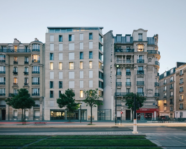 12 个社会住房单元  / MARS Architectes - 建筑图, 公寓, 表皮
