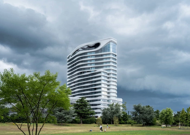 RKM740“拉链” 塔楼 / J. Mayer H. Architects - 建筑图, 公寓, 表皮, 城市