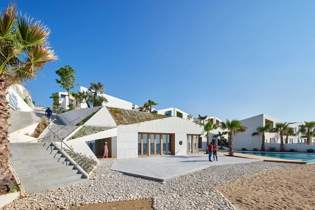 Marea Residential Complex / WORKac - Exterior Photography, Landscape, Facade, Stairs, Coast